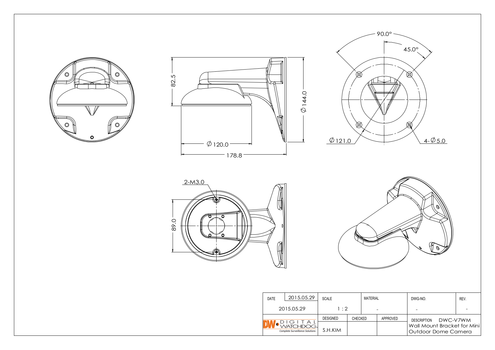 Digital Watchdog DWC-V7WM Specsheet