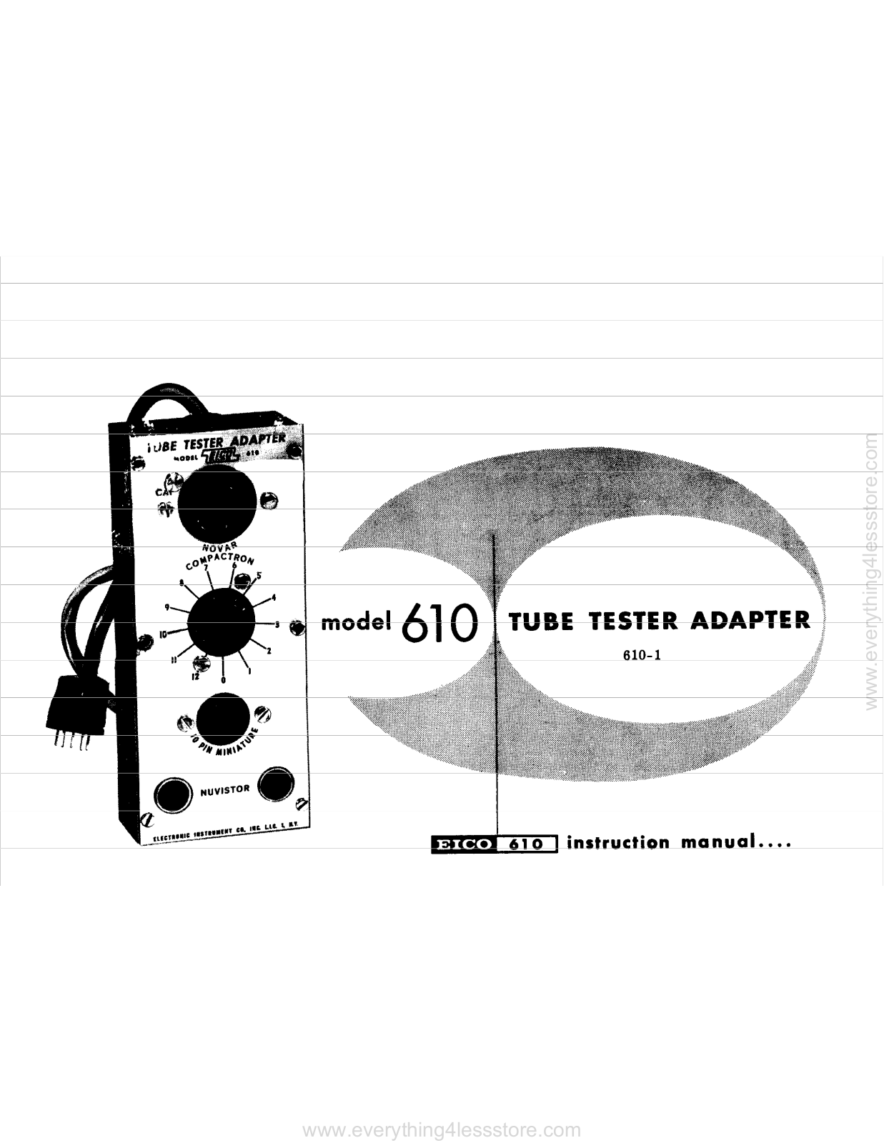 Eico 610 User Manual