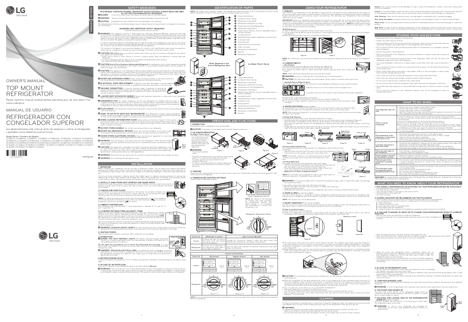 LG GT29WPPX Owner's manual