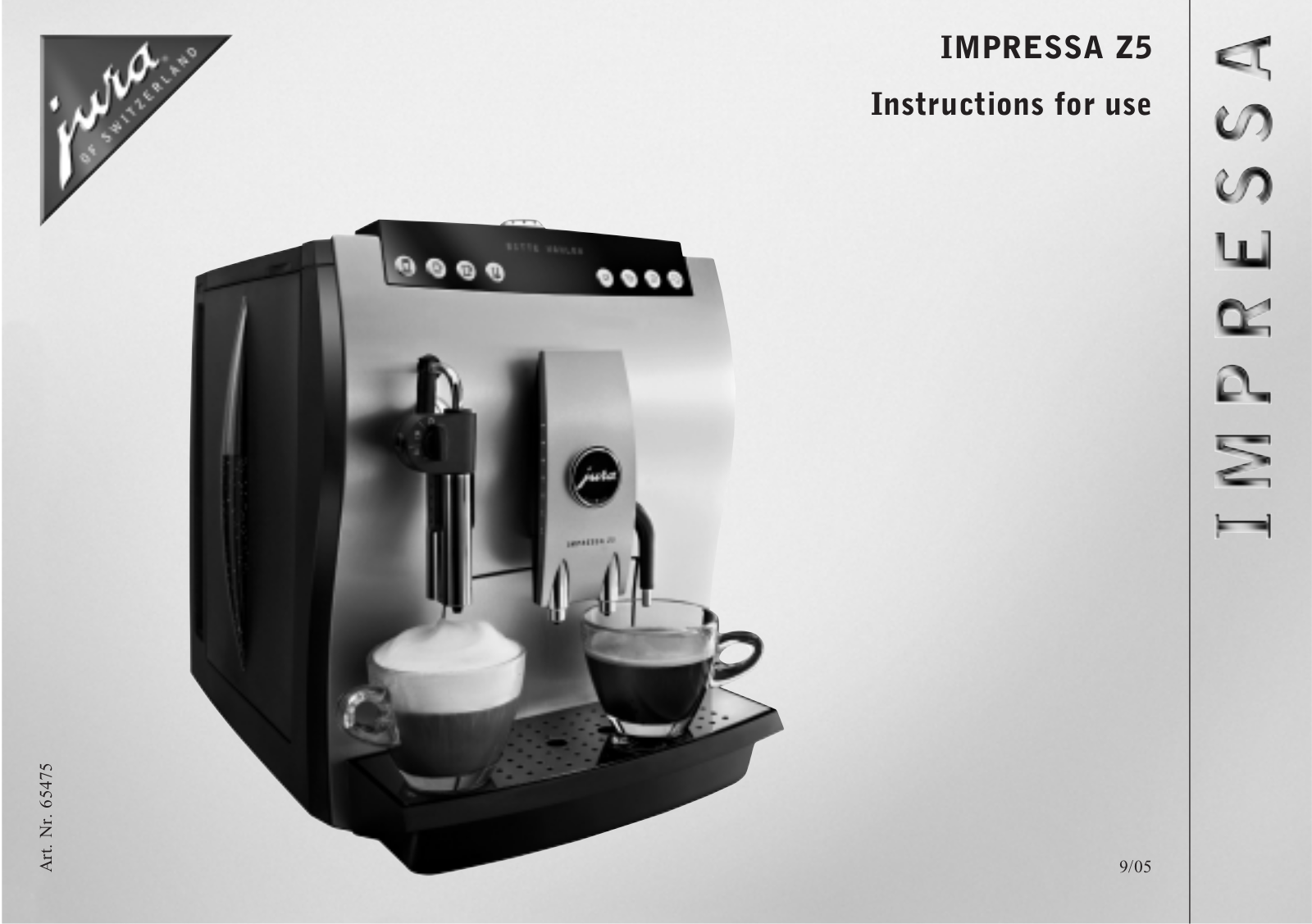 Jura Capresso Z5 User Manual