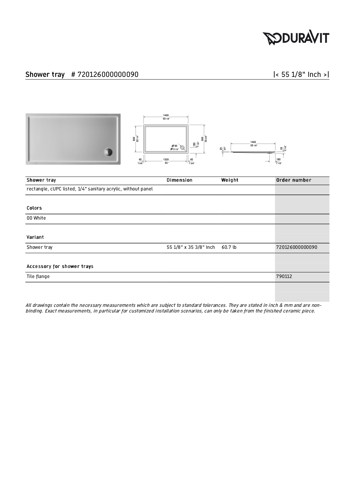 Duravit CBWE1008 Specifications - ManualMachine.com