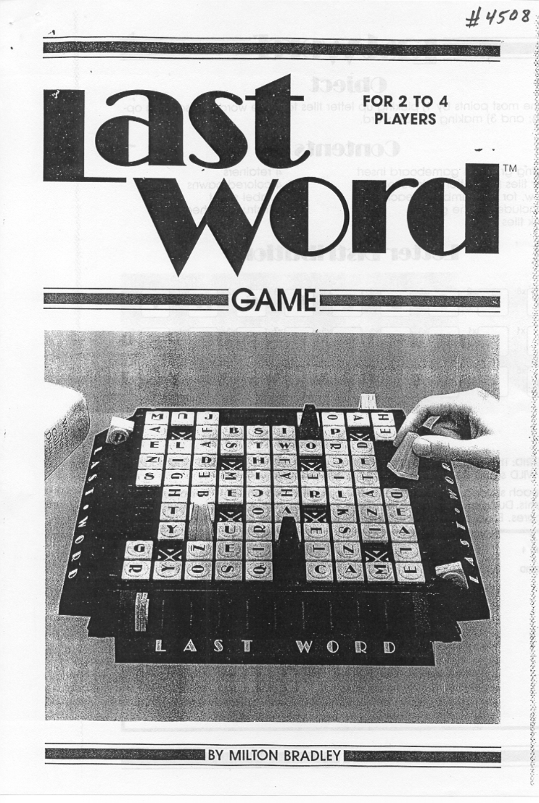 Hasbro LAST WORD User Manual