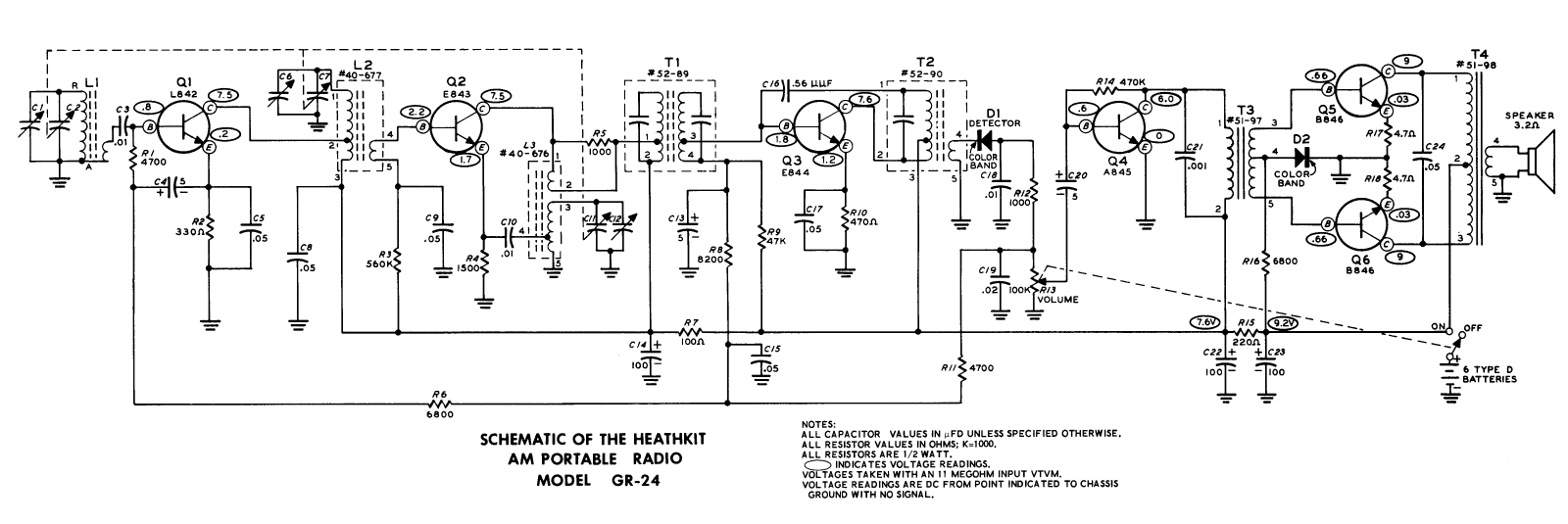 Heath Company GR-24 Schematic