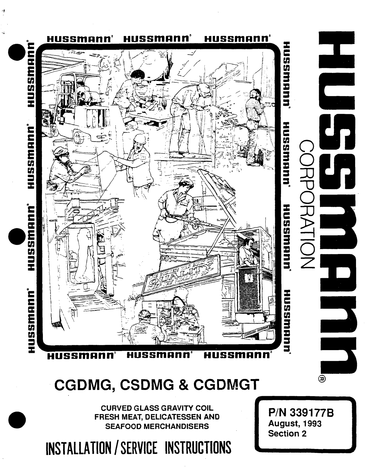 Hussmann CGDMG, CGDMGT, CSDMG Install Manual