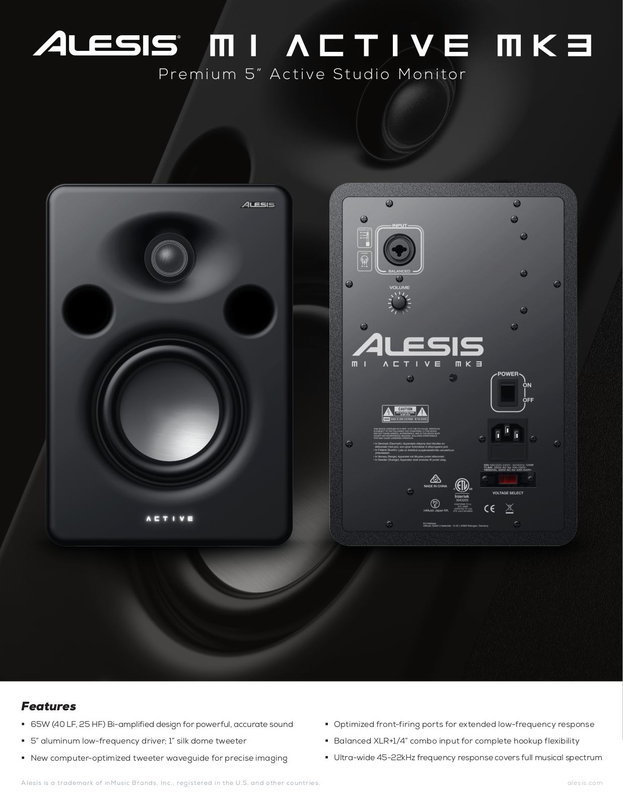 Alesis M1 Active MK3 USER MANUAL