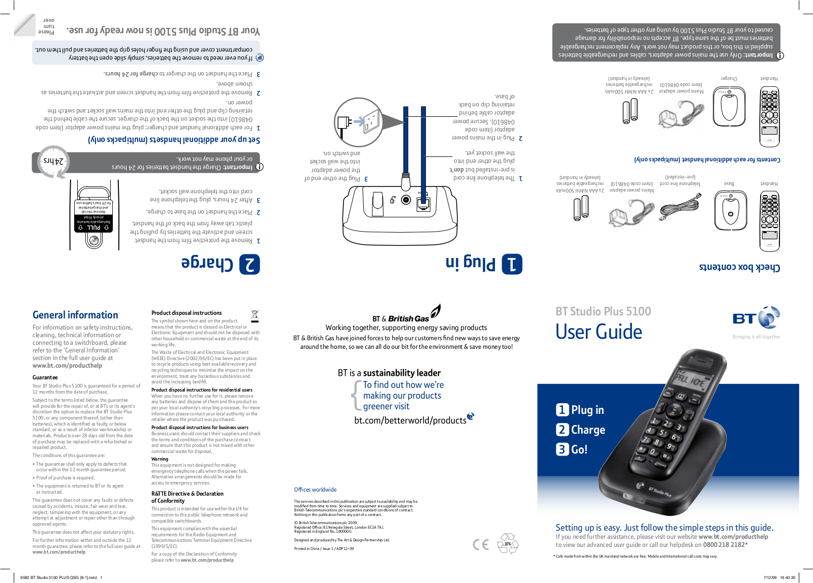 BT STUDIO PLUS 5100 User Manual