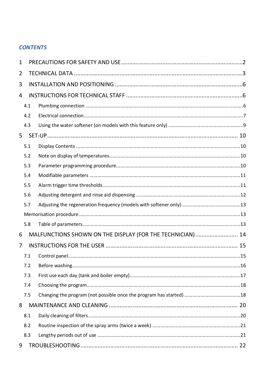 Smeg CW511MDA User manual