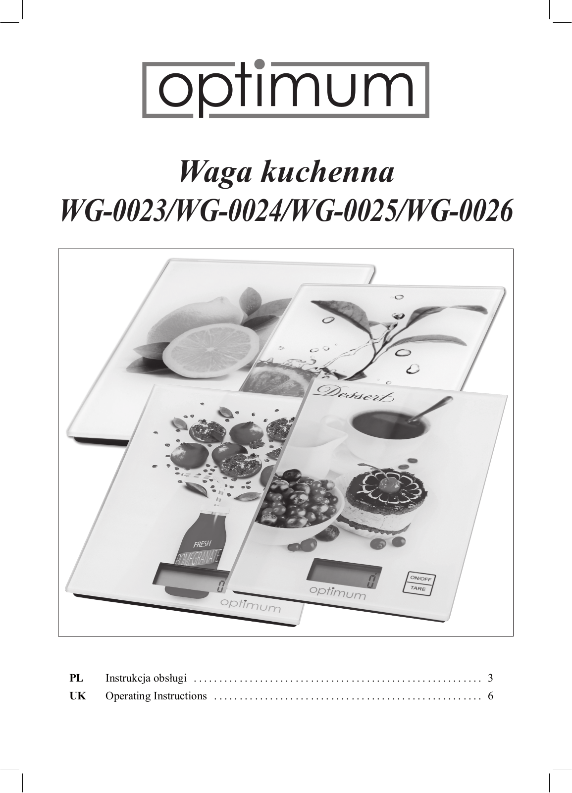 Optimum WG 0026, WG-0025 User guide - ManualMachine.com