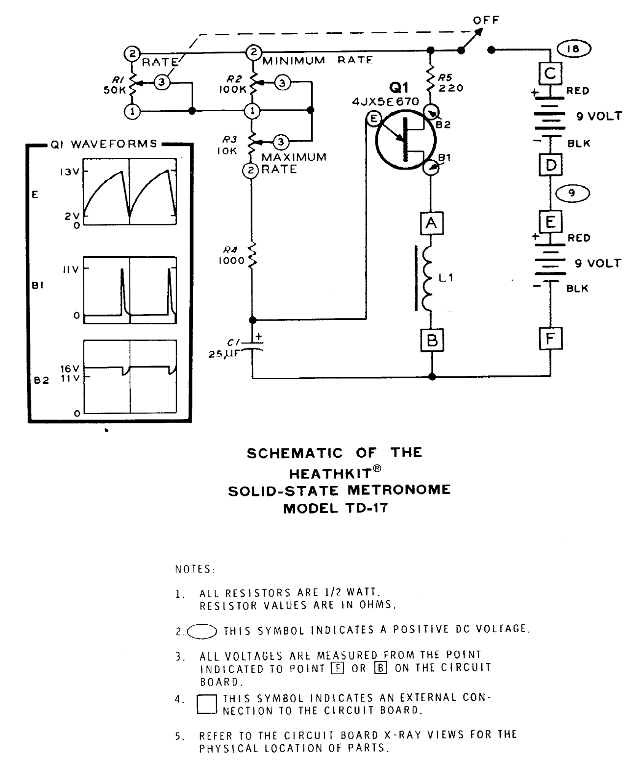 Heath Company TD-17 Schematic