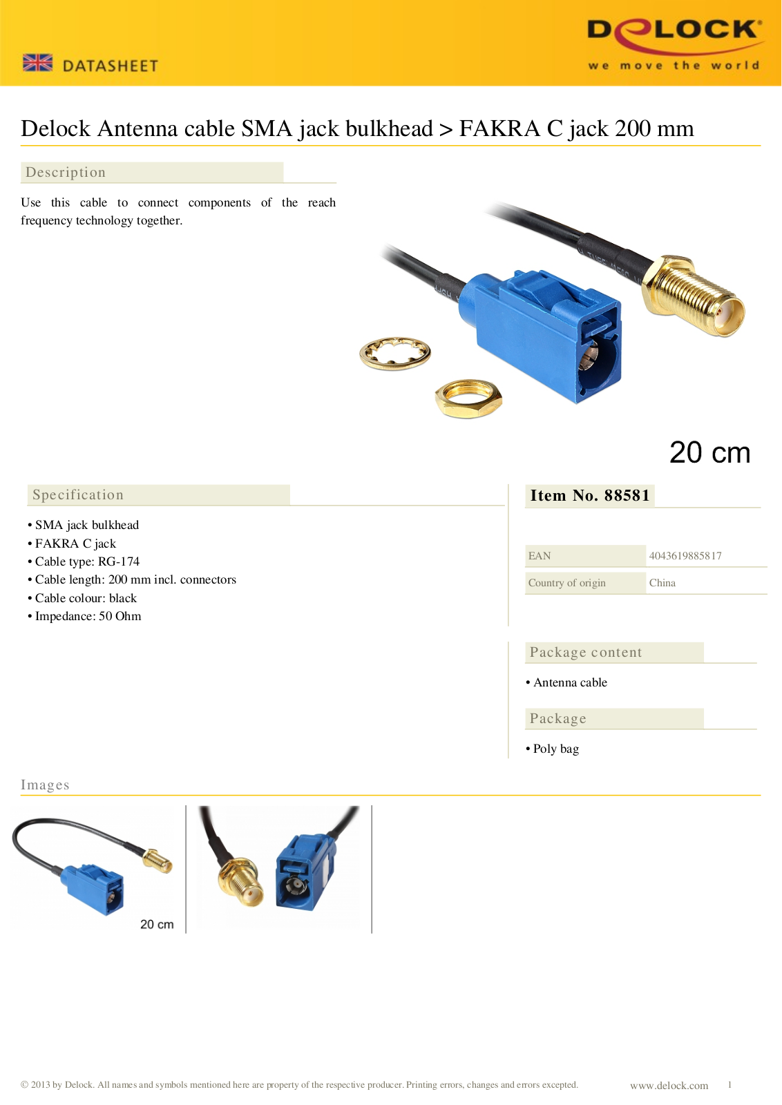 DeLOCK 88581 User Manual