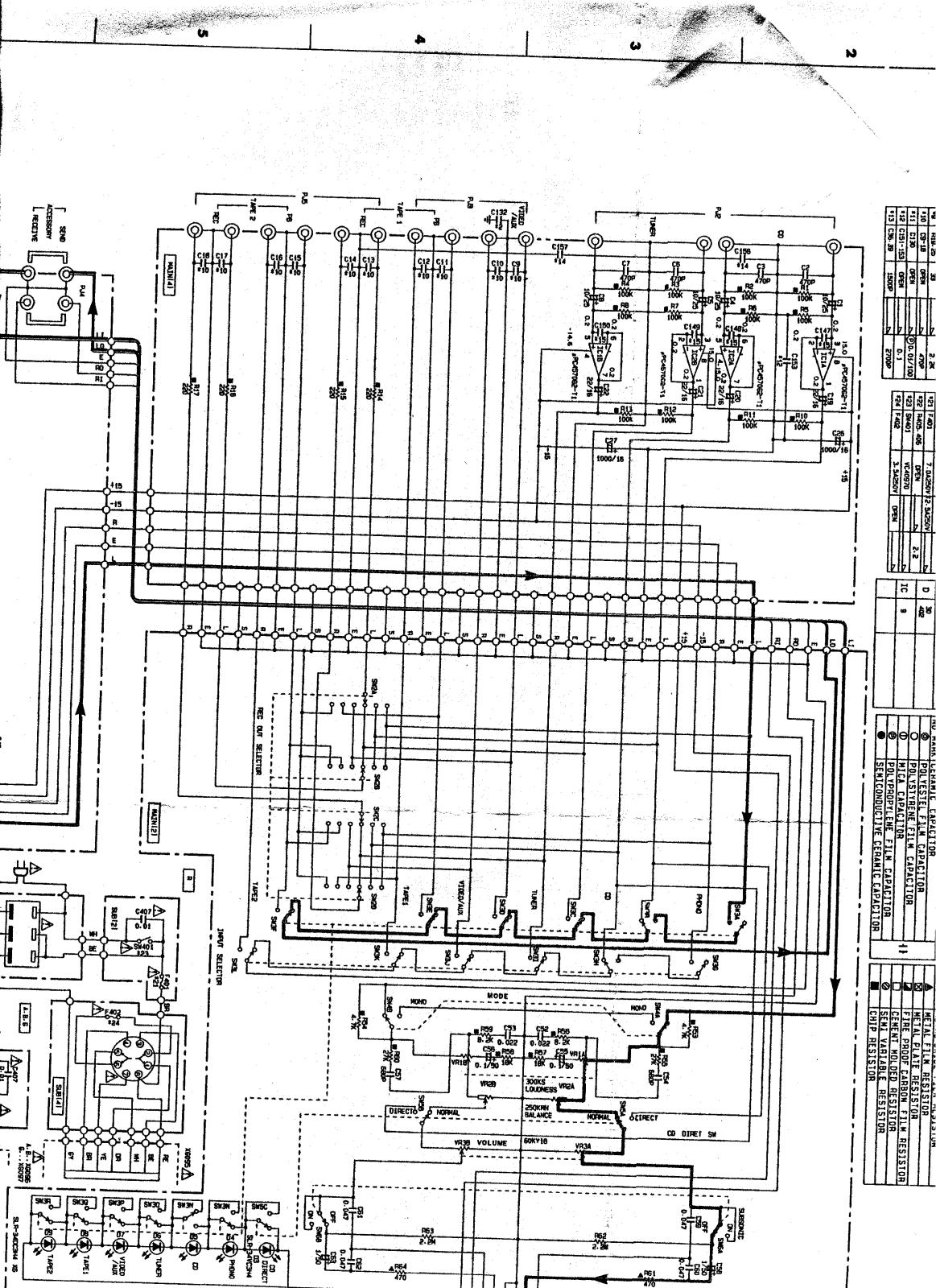 Yamaha AX-540 Schematic