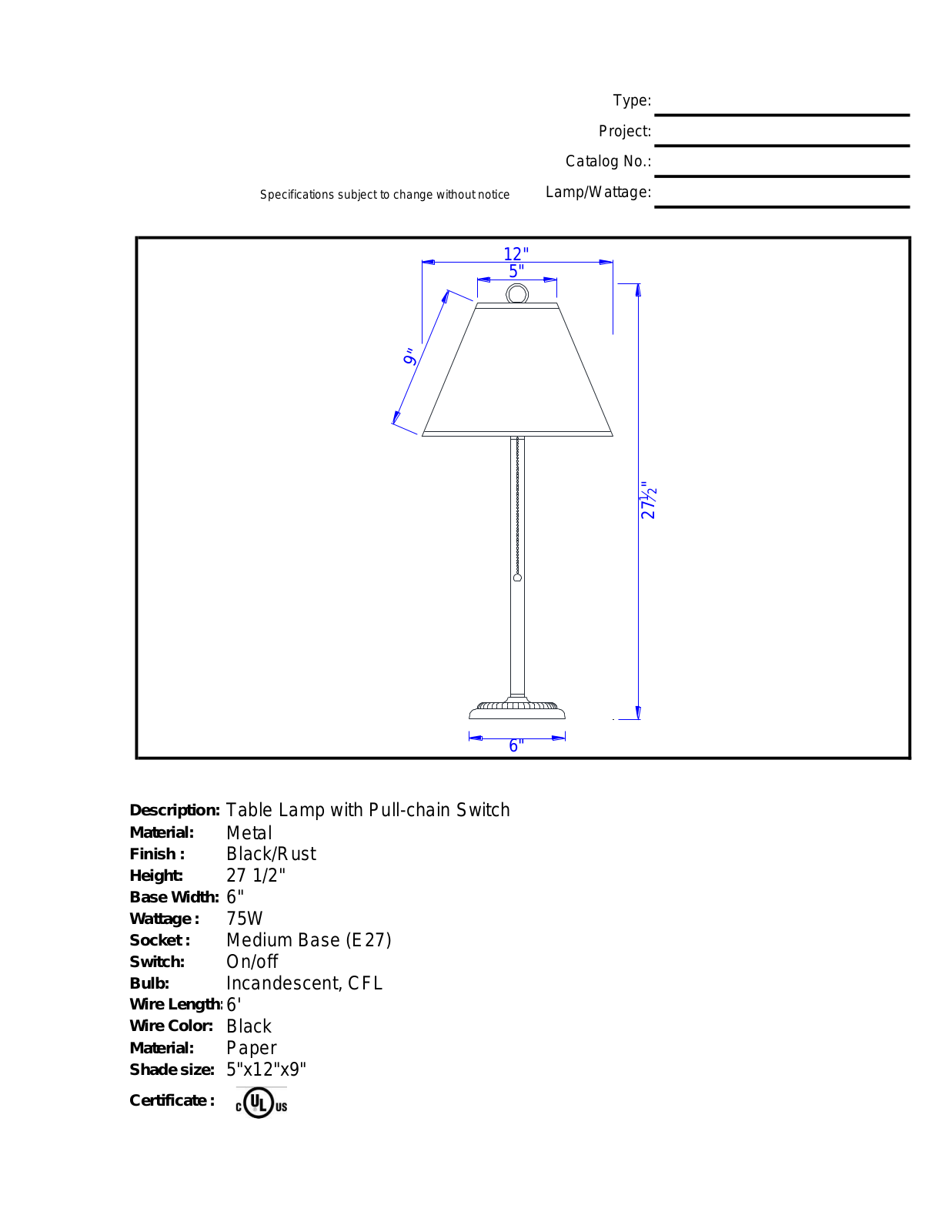 Loon Peak LNPK3111 Specifications - ManualMachine.com