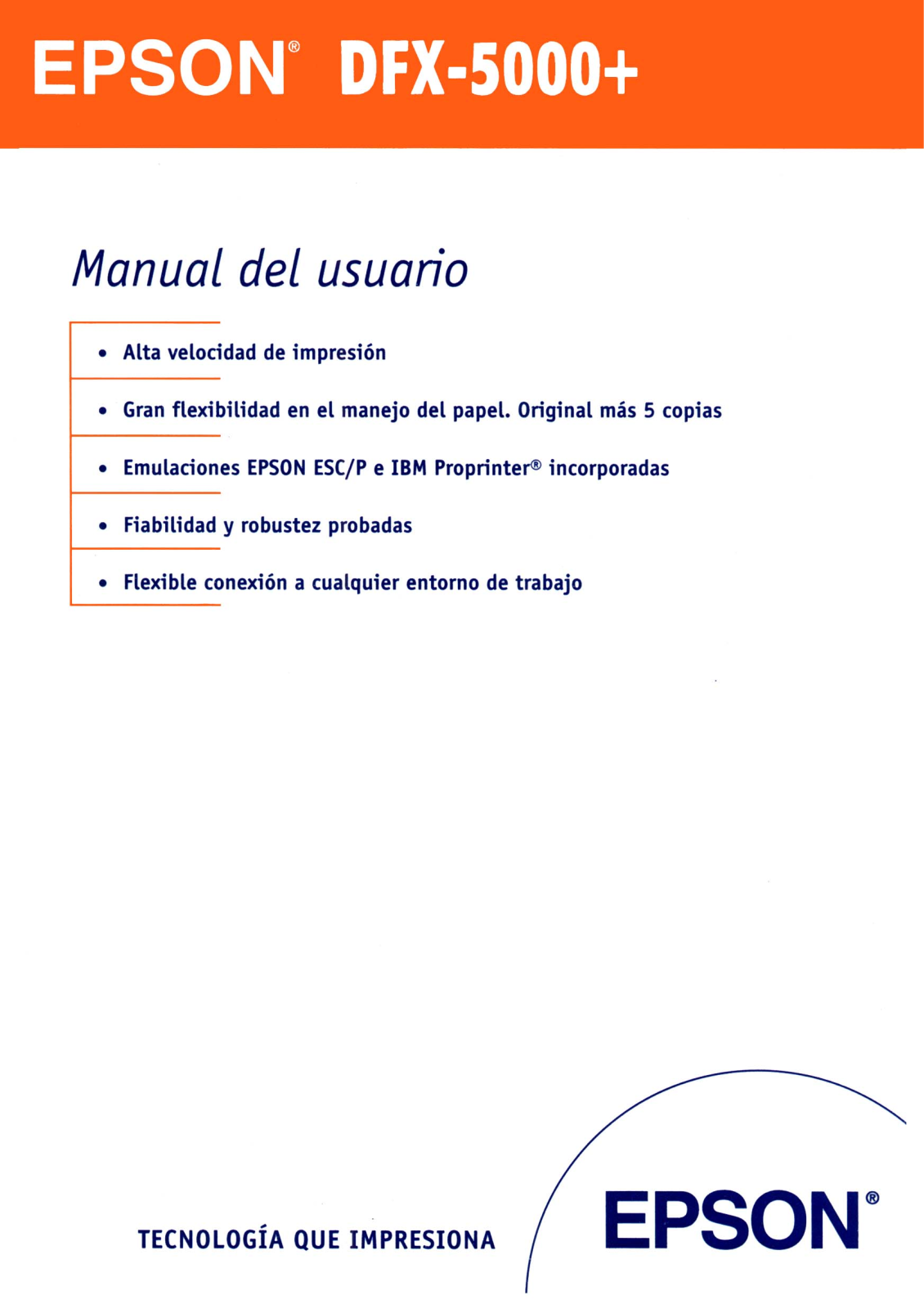 Epson DFX-5000+ User Manual