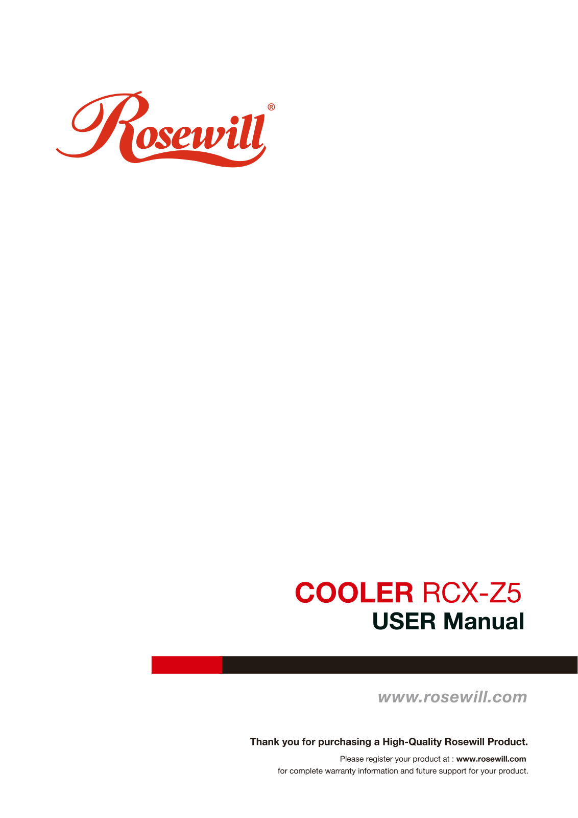 Rosewill RCX-Z5 User Manual