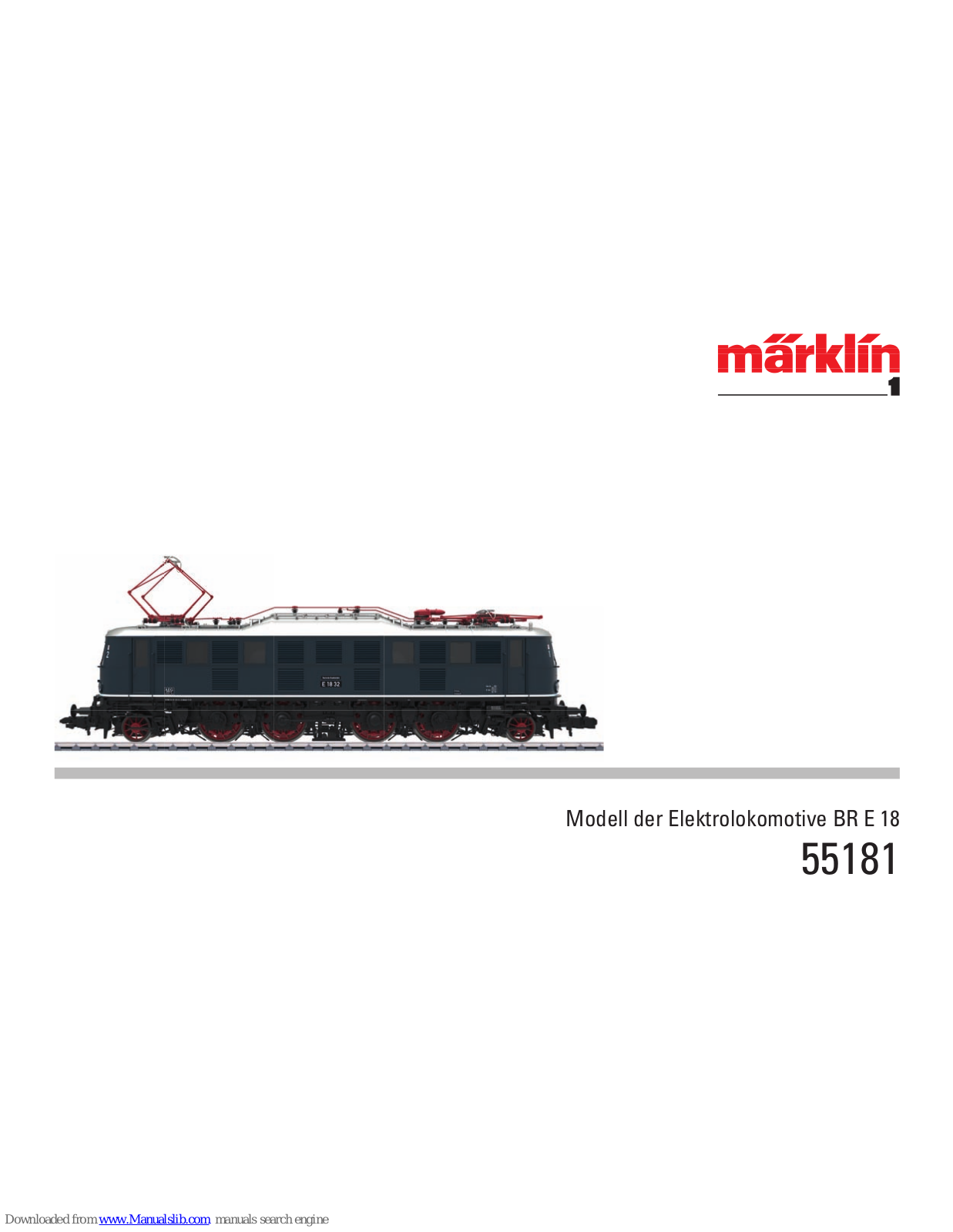 marklin 55181, 55183, 55182, 55184, 55185 User Manual - ManualMachine.com