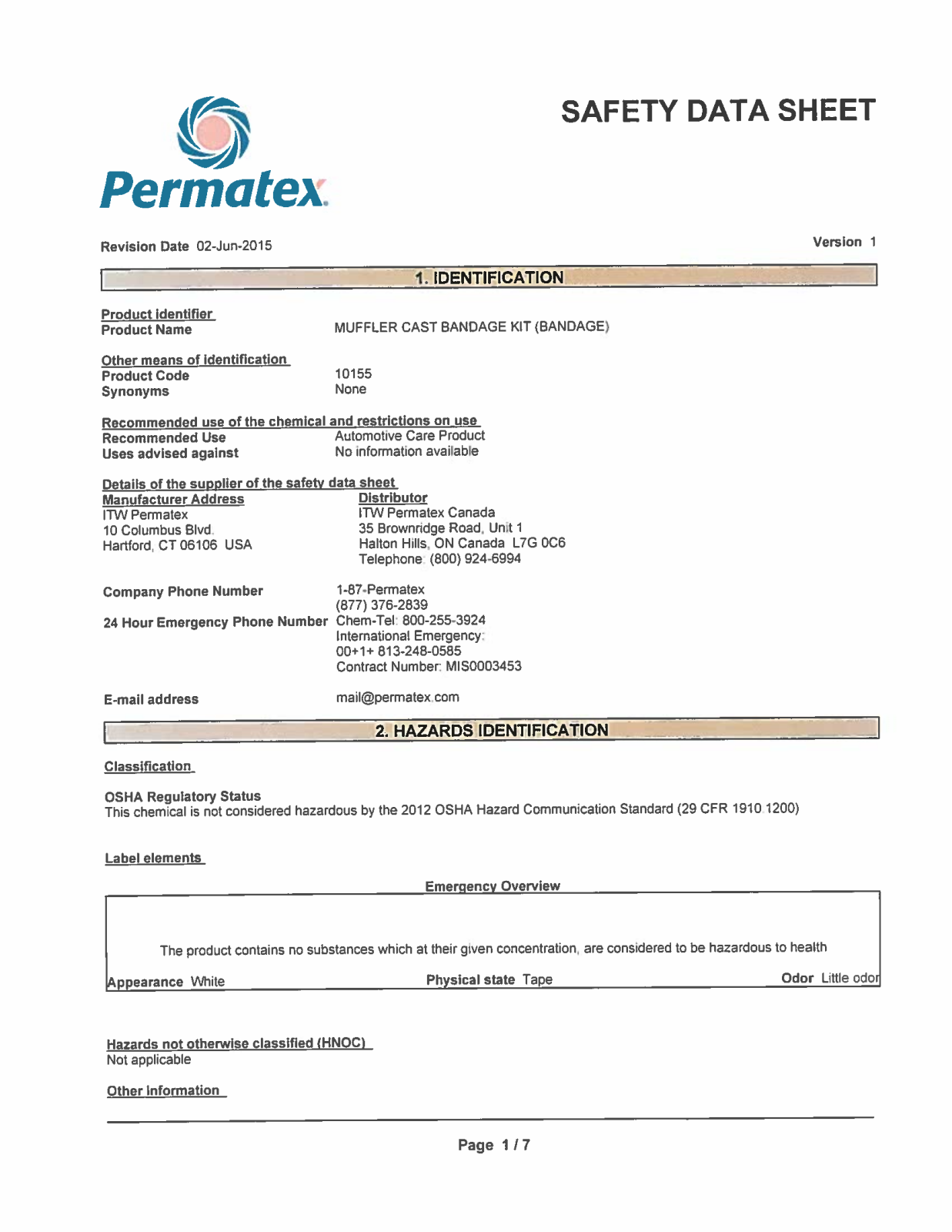 VersaChem 10155 User Manual