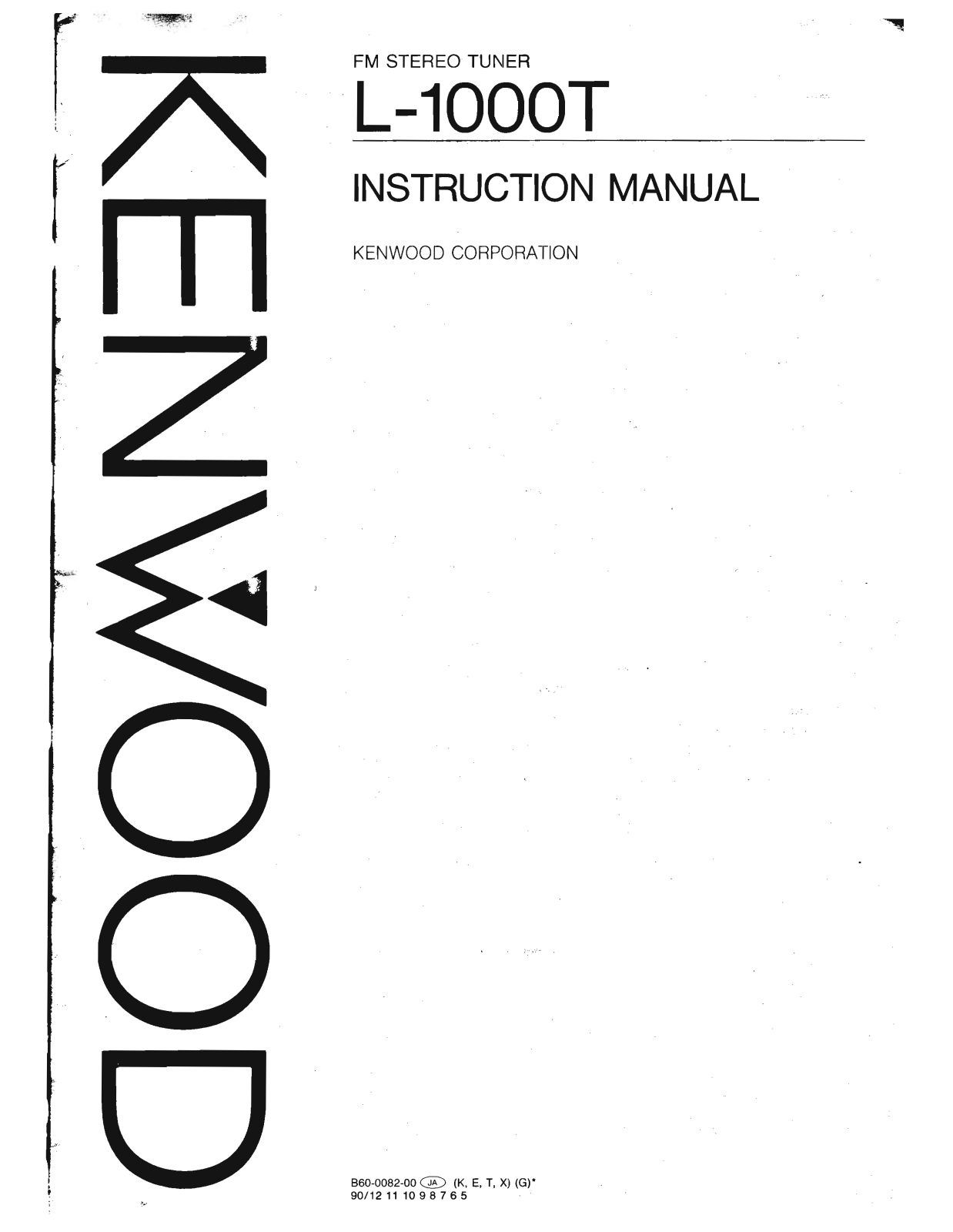 Kenwood L-1000-T Owners Manual