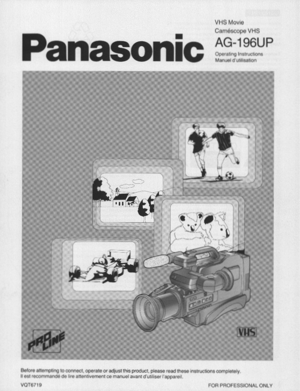 Panasonic ag196up Operation Manual