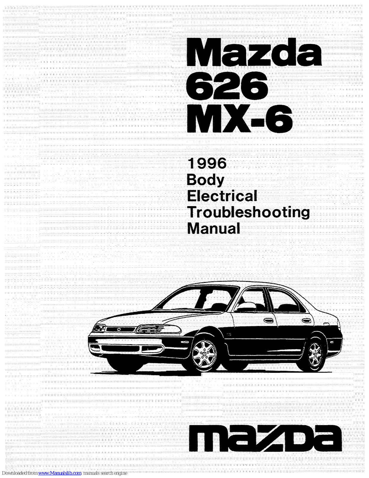 Mazda 1996 626, 1996 MX-6 Service Manual