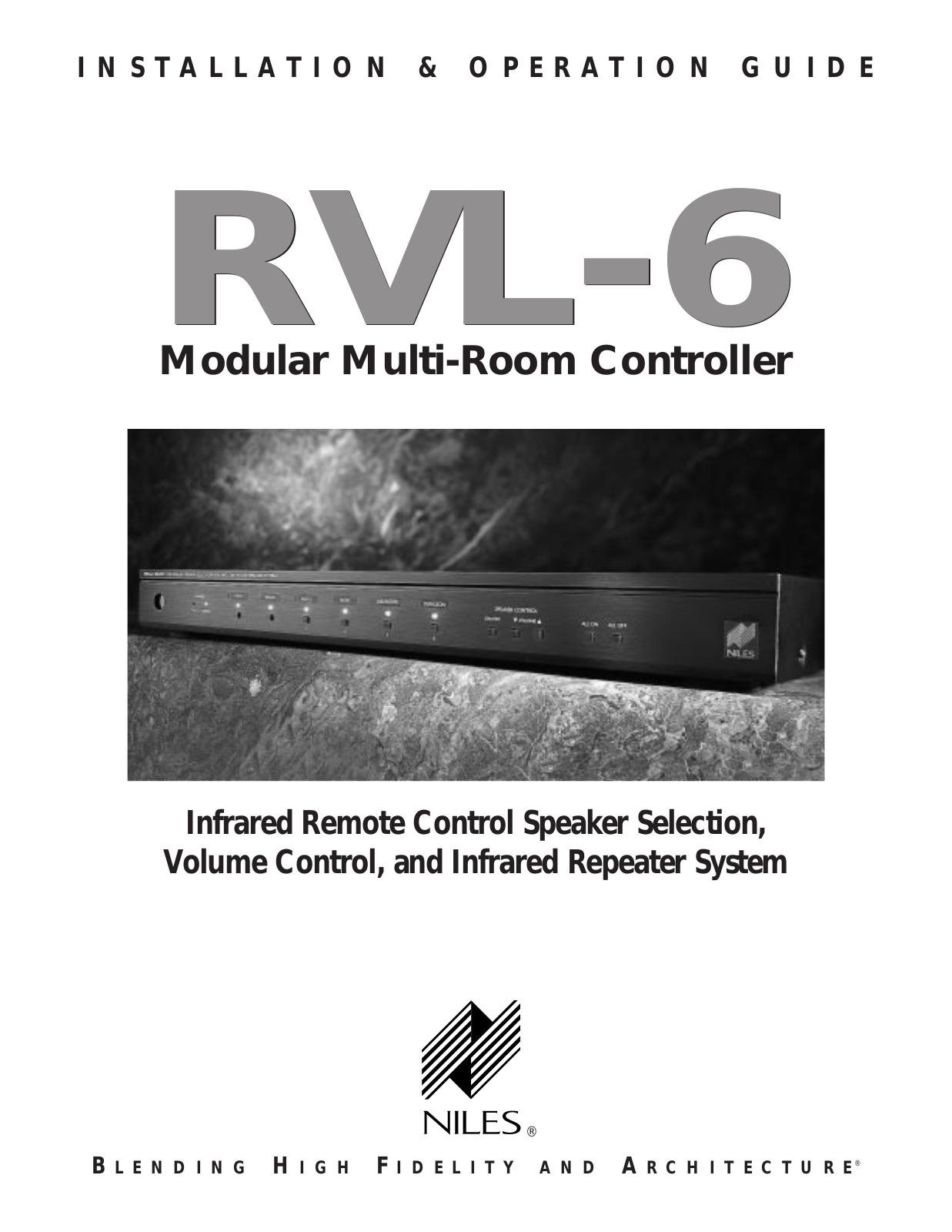 Niles Audio RVL-6 User Manual