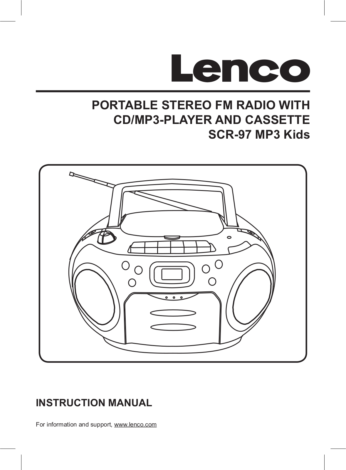 Lenco SCR-97 User Manual