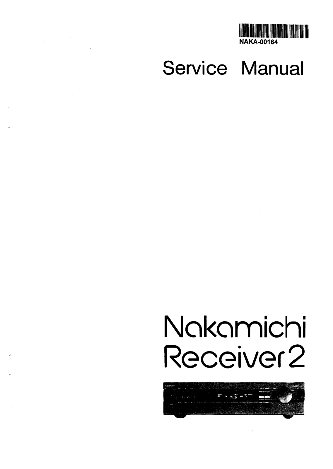 Nakamichi Receiver2 Service Manual