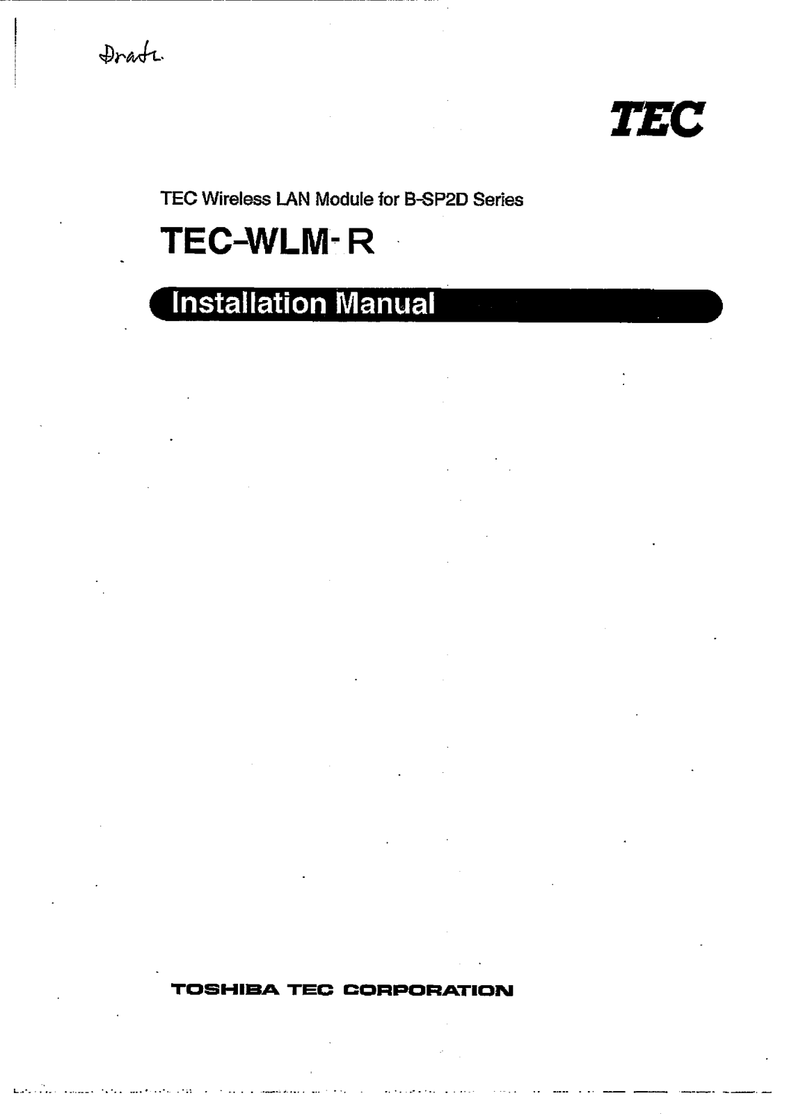 Toshiba OH0005 Users Manual