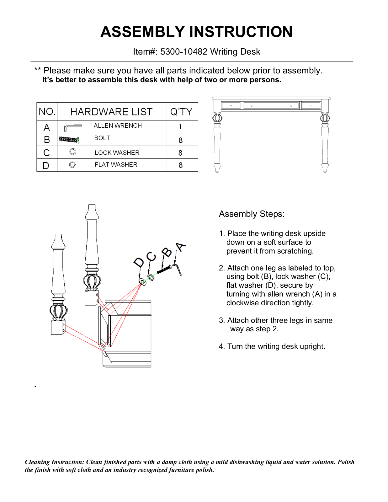 Hooker 5300-10482 Assembly Instructions - ManualMachine.com
