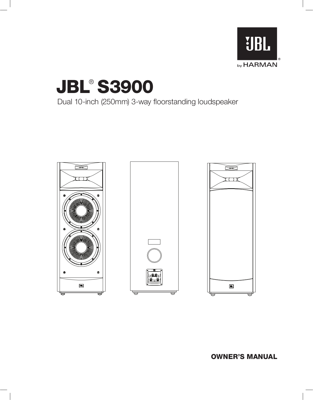 JBL Synthesis S3900 User Manual