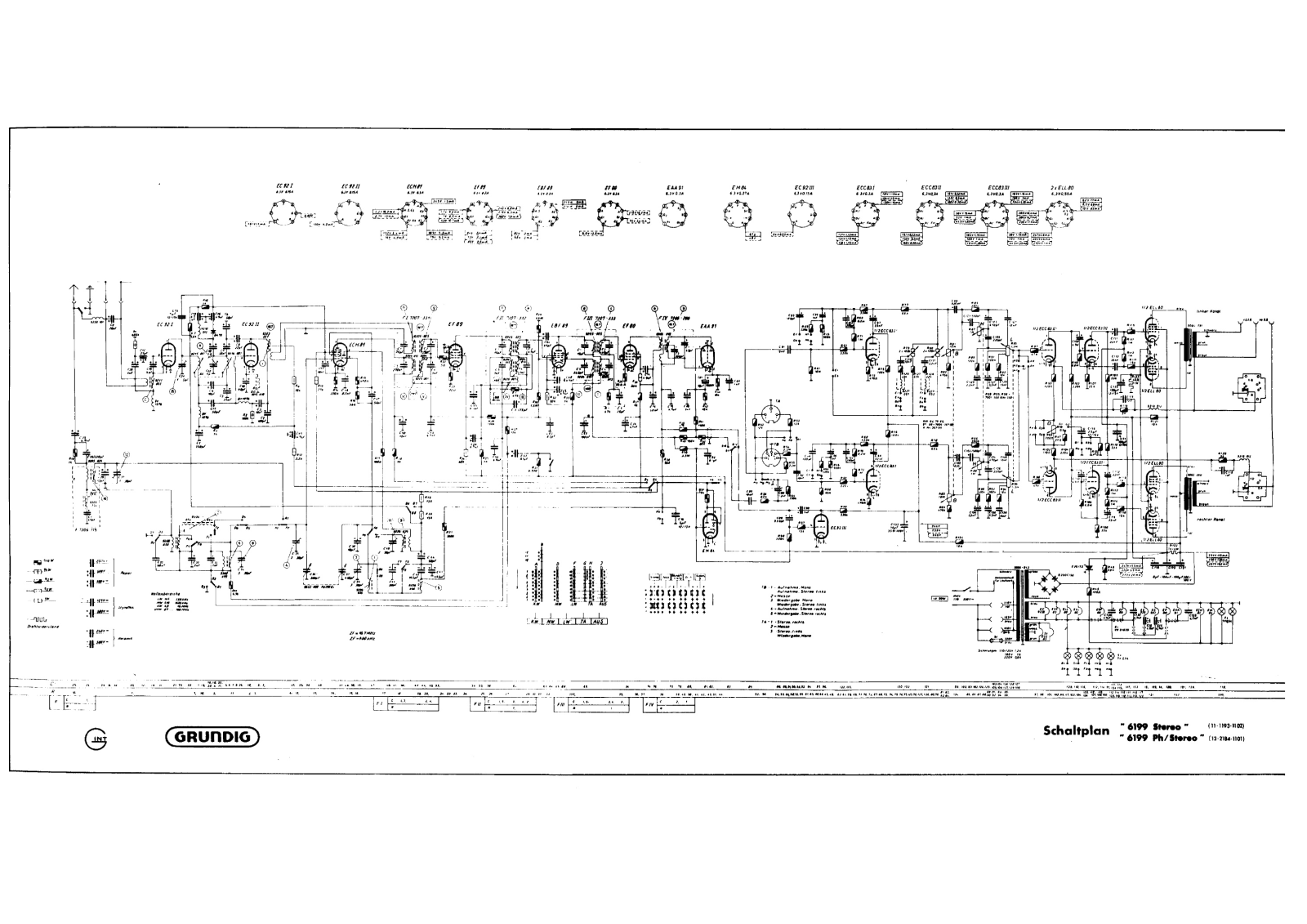 Grundig 6199, 6199 ph schematic