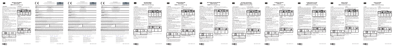 NEO TOOLS 81-212, 81-232, 81-252 User guide - ManualMachine.com