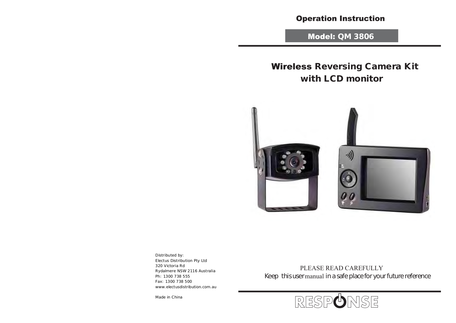 Response QM 3806 User Manual