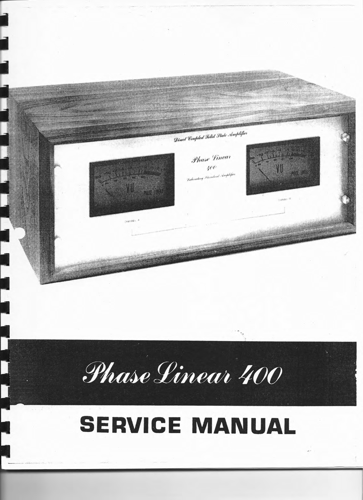 Phase Linear 400 Service manual