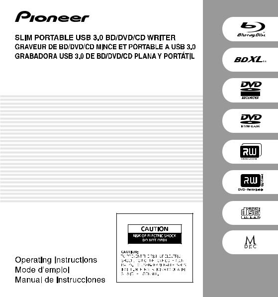 Pioneer BDR-XD07TS Manual