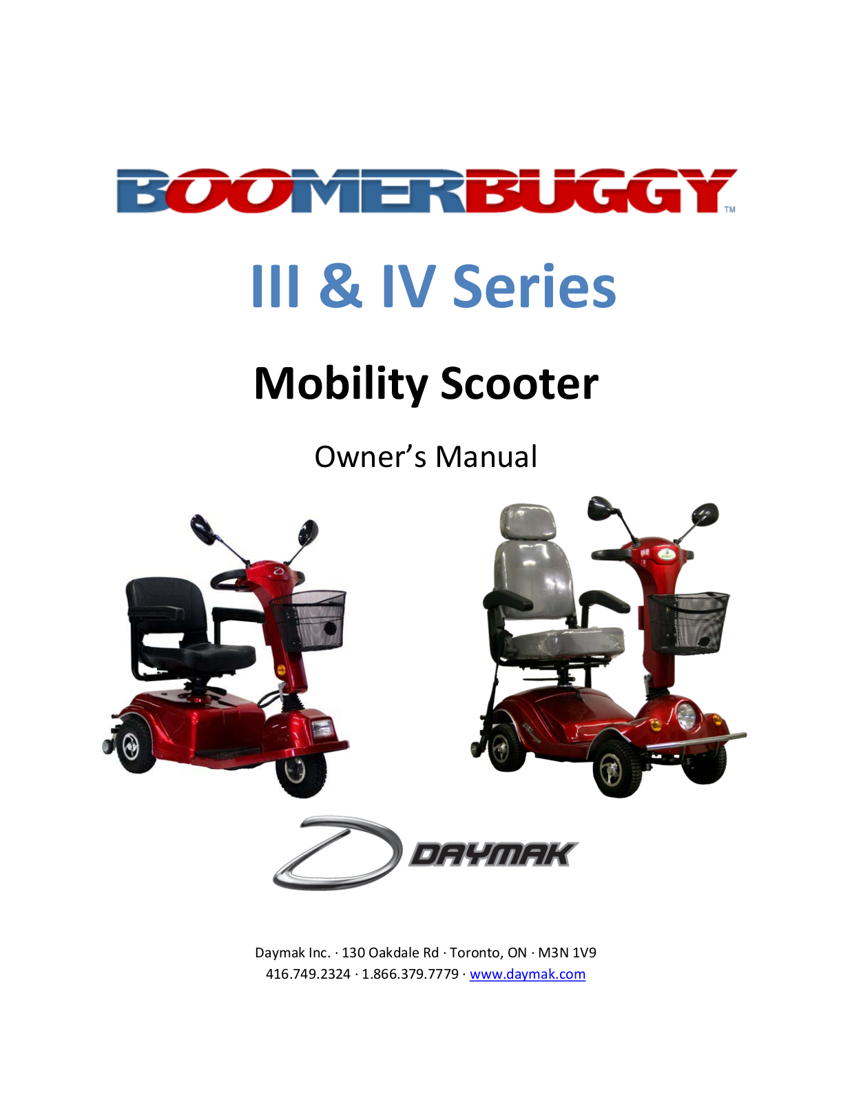 Daymak Boomerbuggy IV User Manual