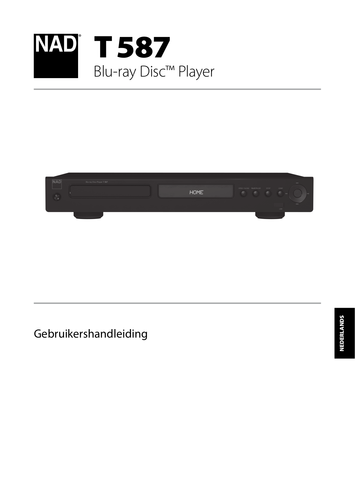 Nad T587 User Manual