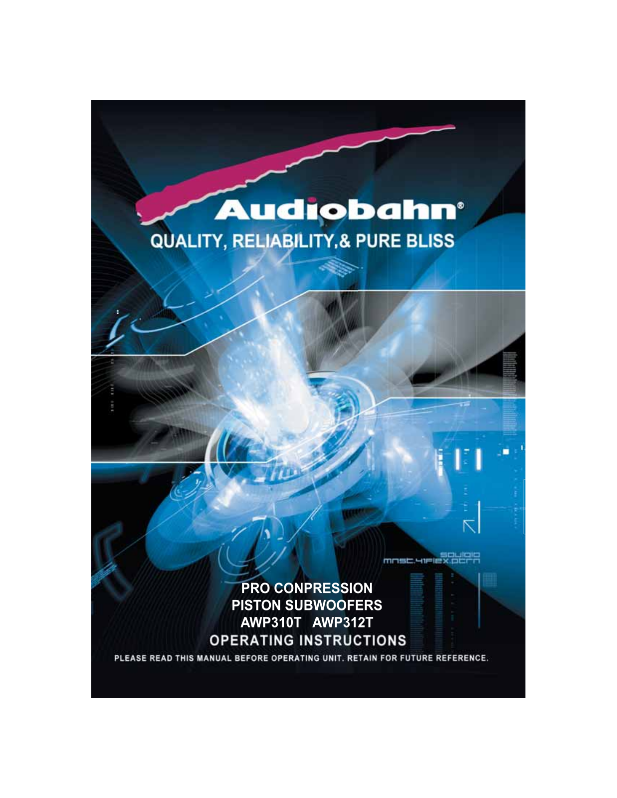 Audiobahn AWP312T User Manual