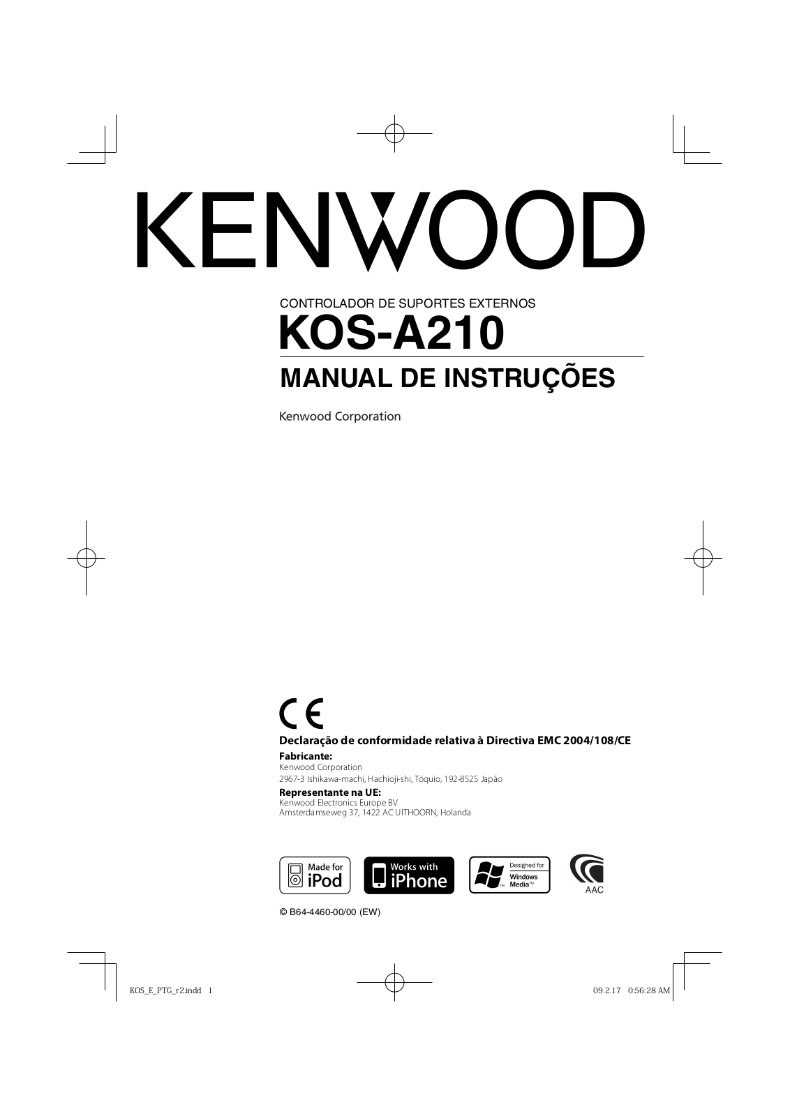 Kenwood KOS-A210 User Manual