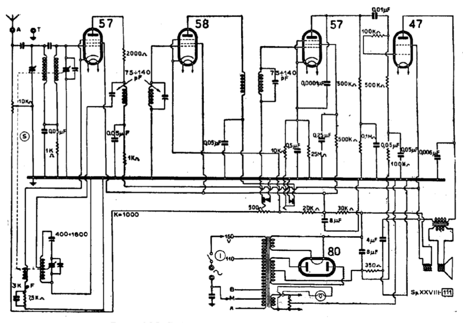 Radiomarelli aedo schematic