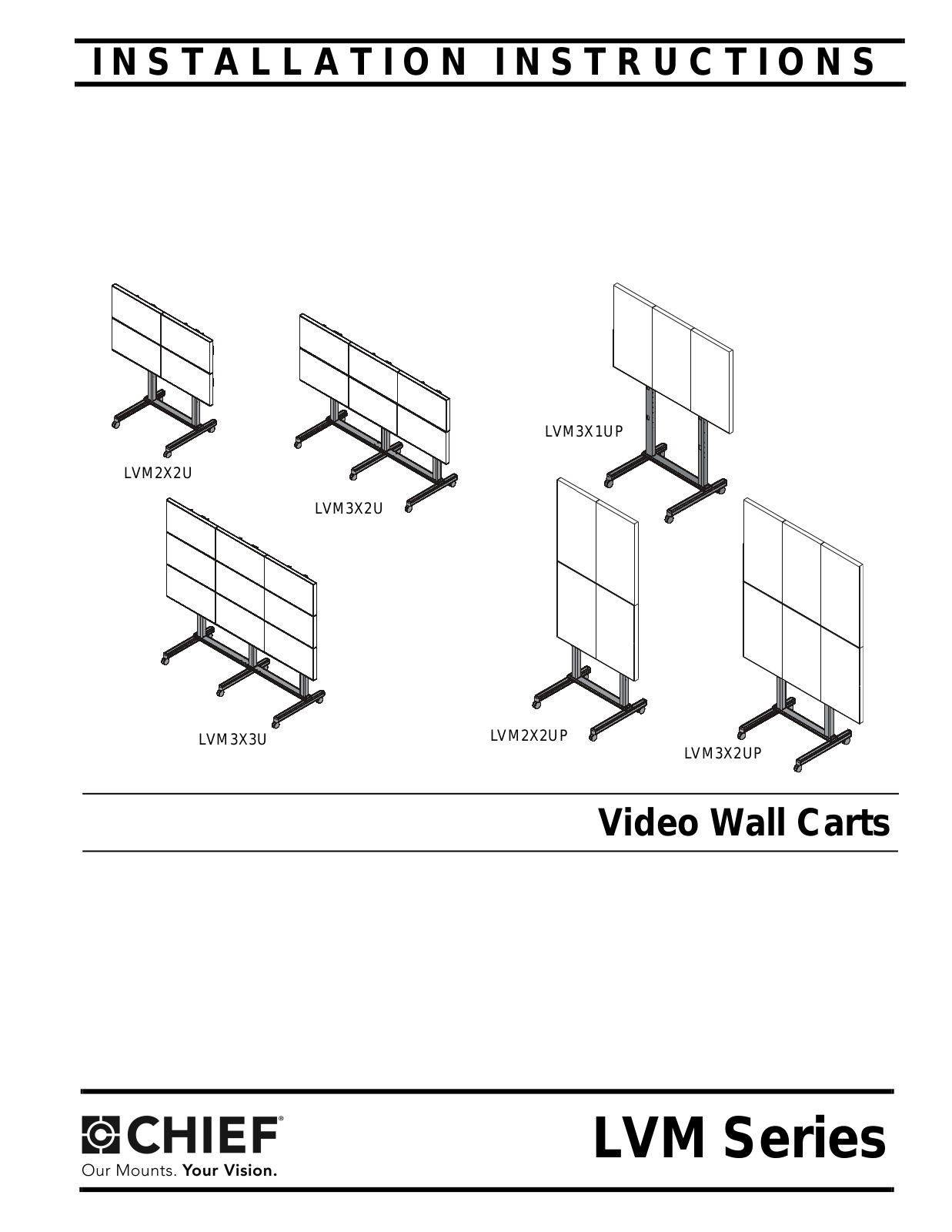 Chief LVM3X1UP Installation Guide