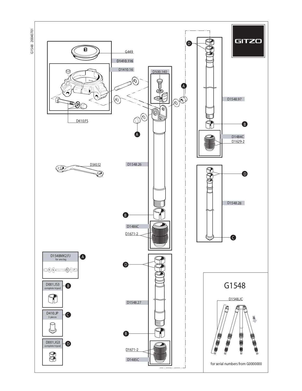 Gitzo G1548 User Manual