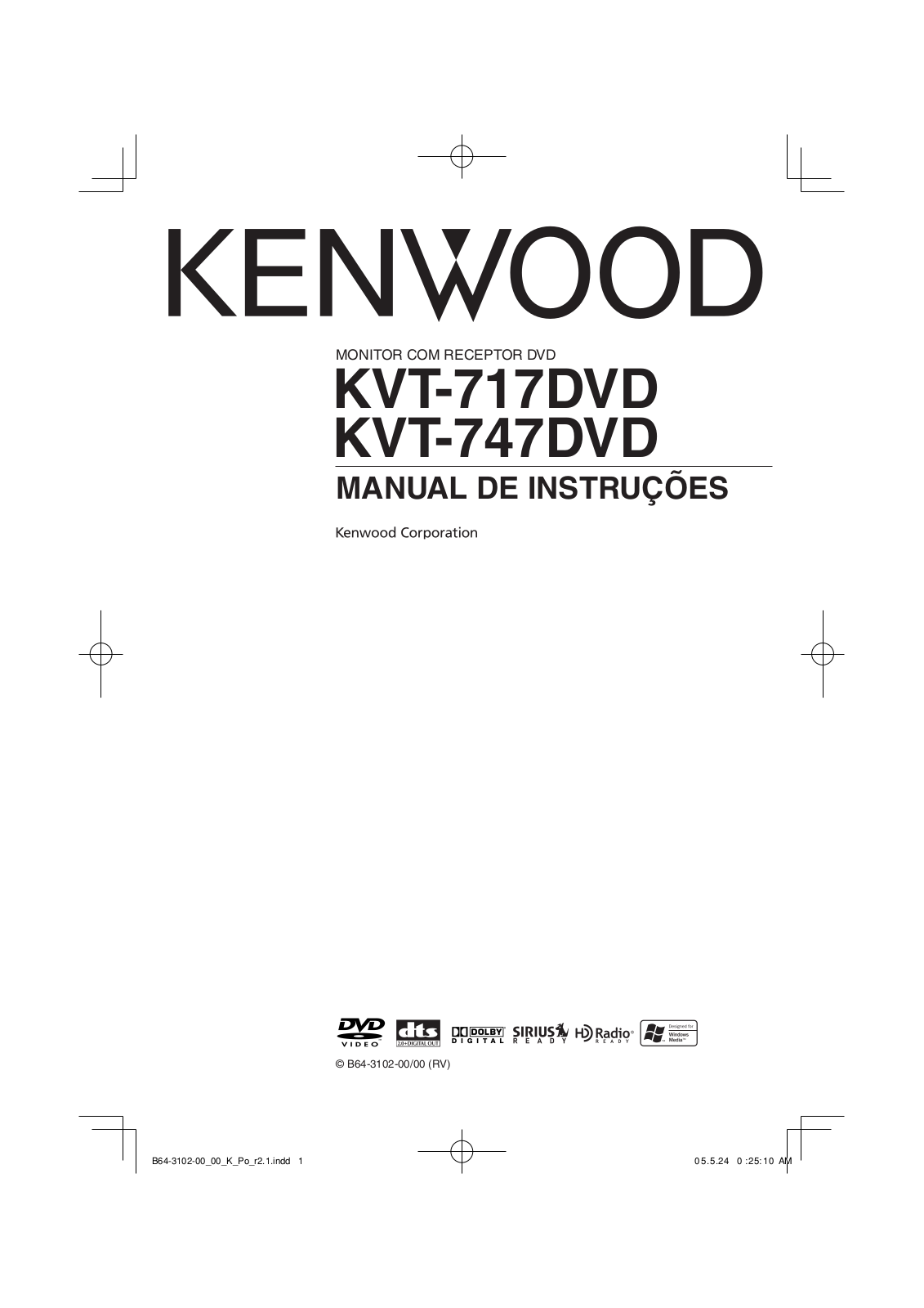 Kenwood KVT-747DVD, KVT-717DVD User Manual