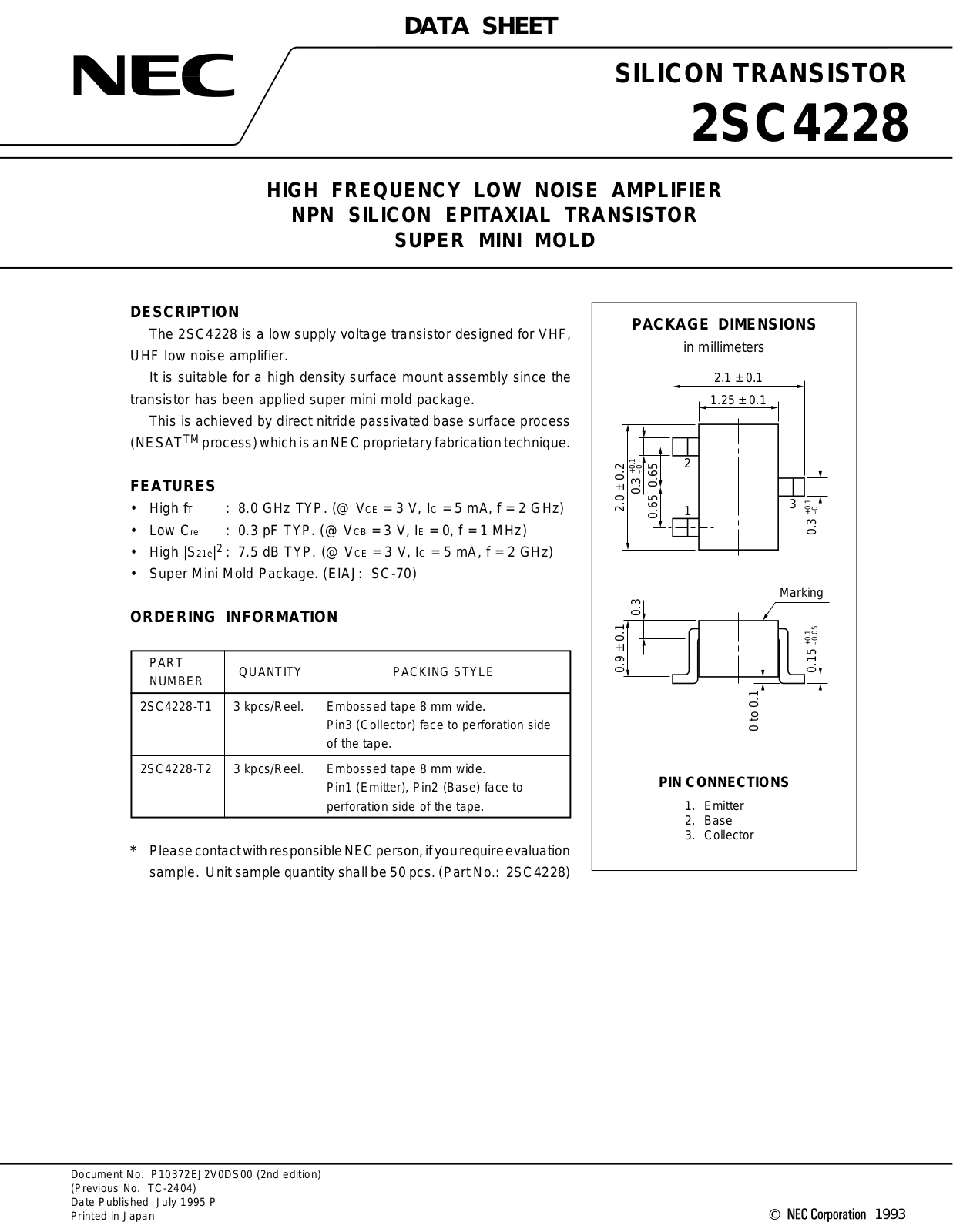 NEC 2sc4228 Datasets - ManualMachine.com