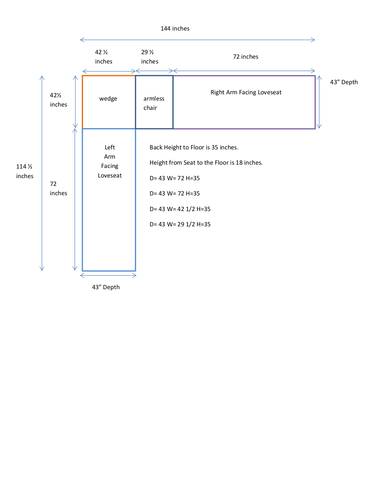Mercury Row GRCS6240 Dimensions