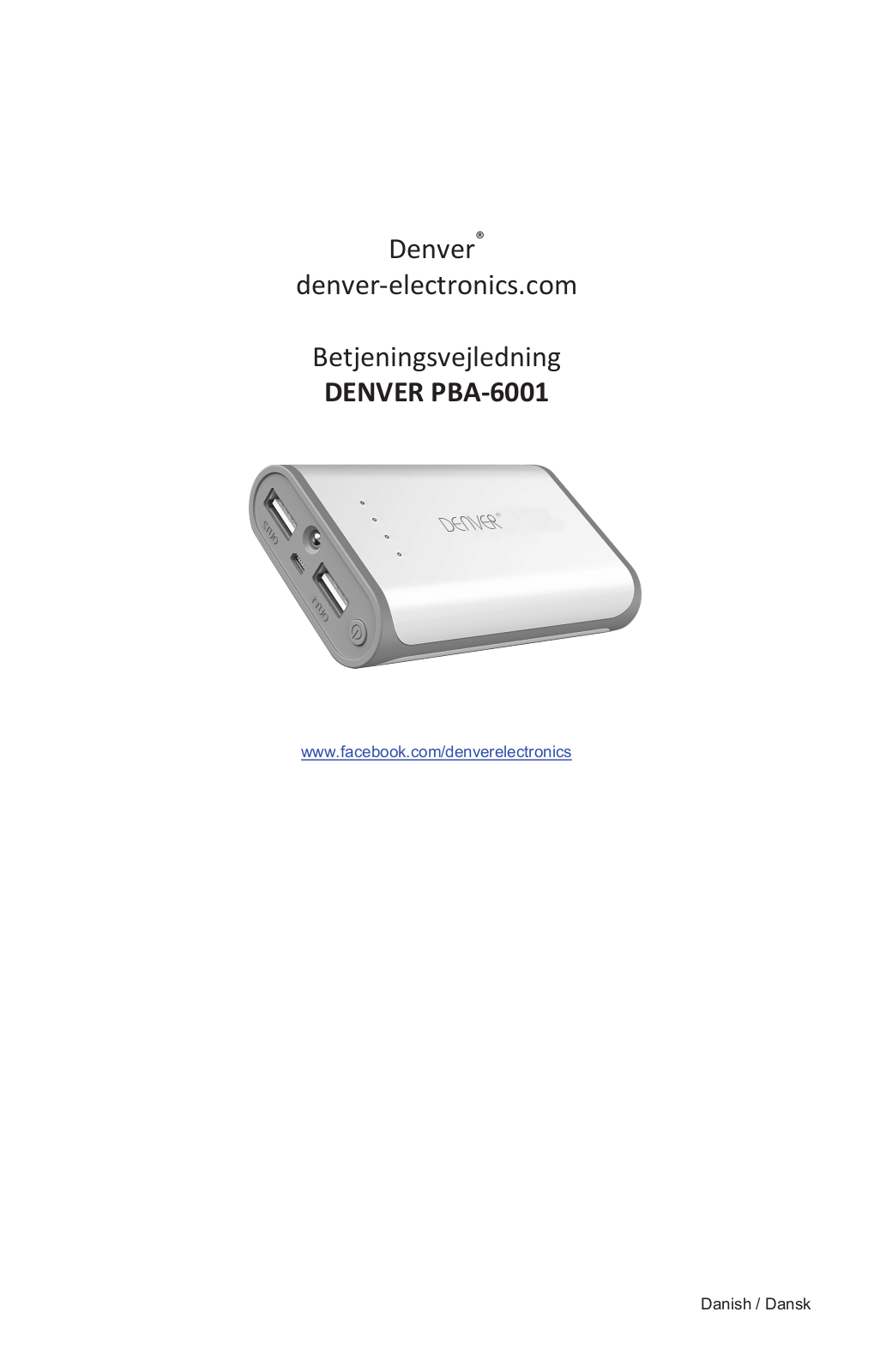DENVER PBA-6001CMK2 User guide - ManualMachine.com