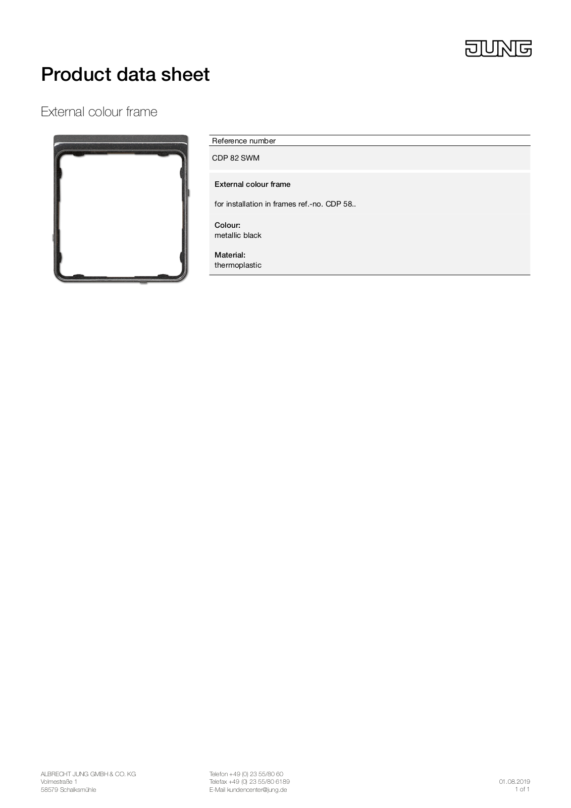 Jung CDP 82 SWM User Manual