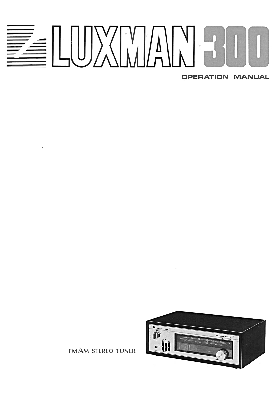 Luxman T-300 Owners Manual