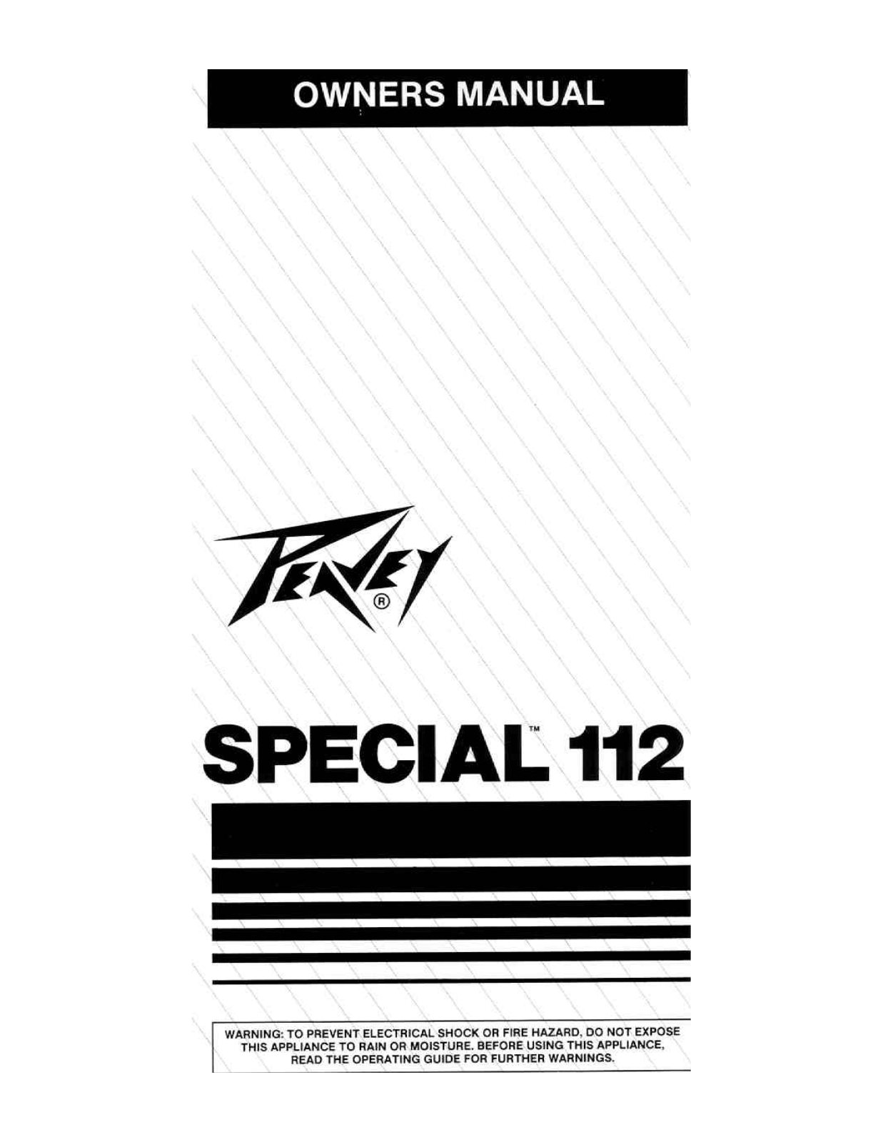 Peavey Special 112 User Manual