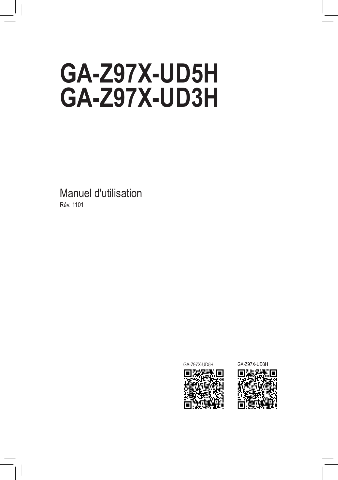 Gigabyte GA-Z97X-UD3H, GA-Z97X-UD5H User Manual