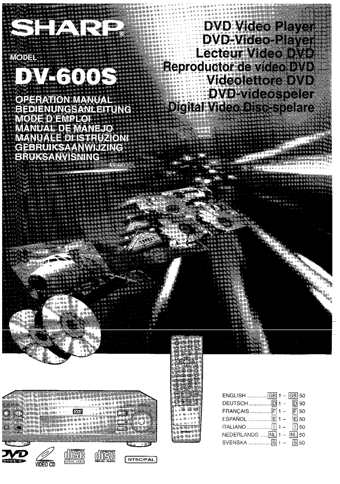 Sharp DV-600S User Manual